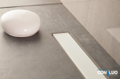Pestan   Confluo Frameless Line White Glass  - Purezza 